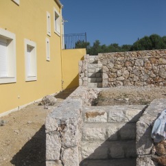 Stone walls and steps